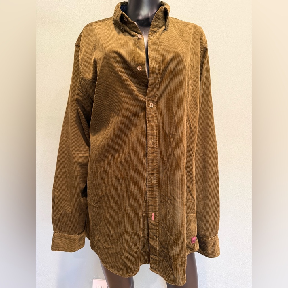 Scotch & Soda Olive Corduroy Men's Button up
